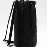 Кожаная сумка-рюкзак черная - изображение 4