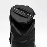 Кожаная сумка-рюкзак черная - изображение 1