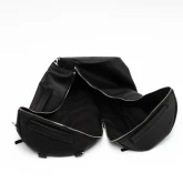 Кожаная сумка-рюкзак черная - изображение 8