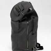 Кожаная сумка-рюкзак темно-серая