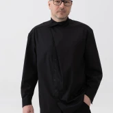 Рубашка оверсайз хлопковая черная