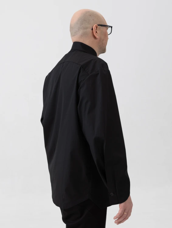 Рубашка оверсайз хлопковая черная