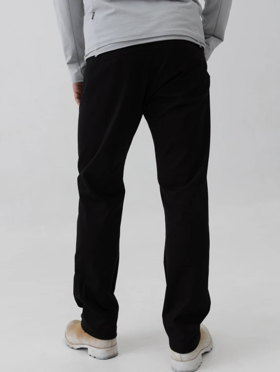 Брюки прямые хлопковые чёрные